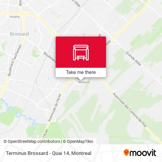 Terminus Brossard - Quai 14 map