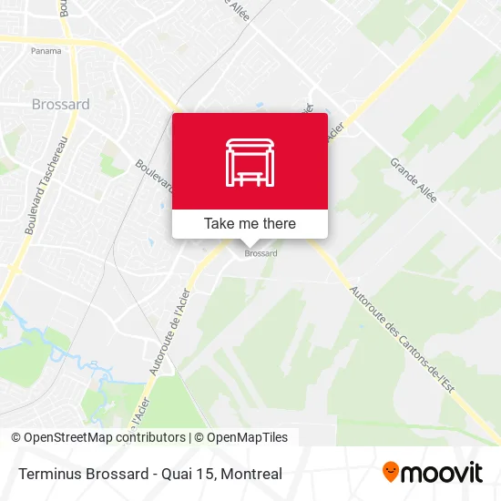 Terminus Brossard - Quai 15 map