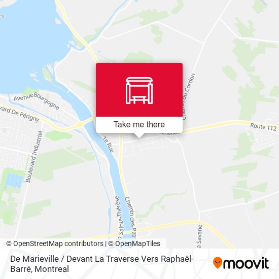 De Marieville / Devant La Traverse Vers Raphaël-Barré map