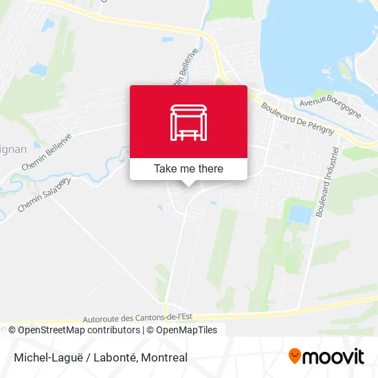 Michel-Laguë / Labonté map