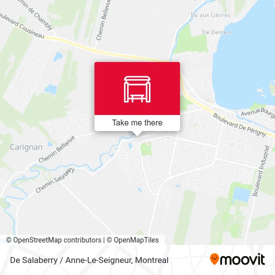 De Salaberry / Anne-Le-Seigneur map