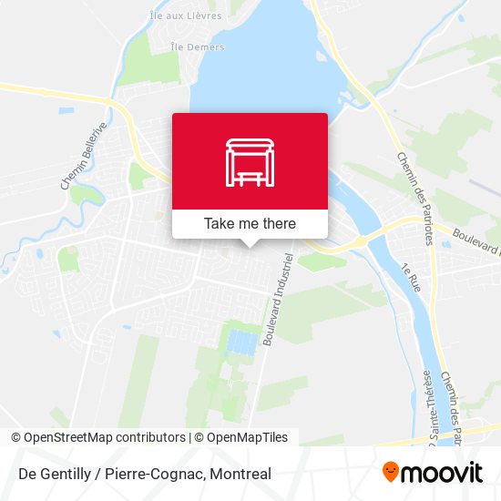 De Gentilly / Pierre-Cognac map