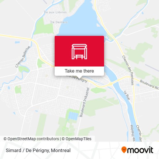 Simard / De Périgny map