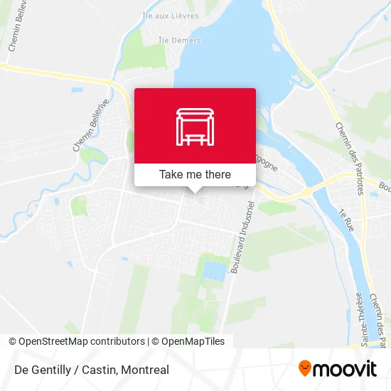 De Gentilly / Castin map