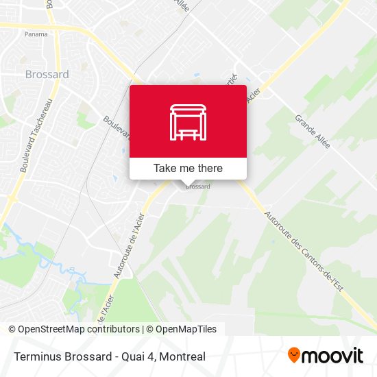 Terminus Brossard - Quai 4 map