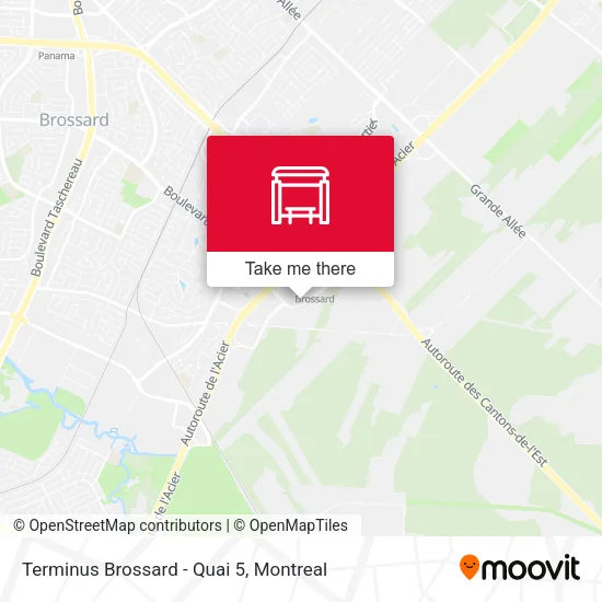 Terminus Brossard - Quai 5 map