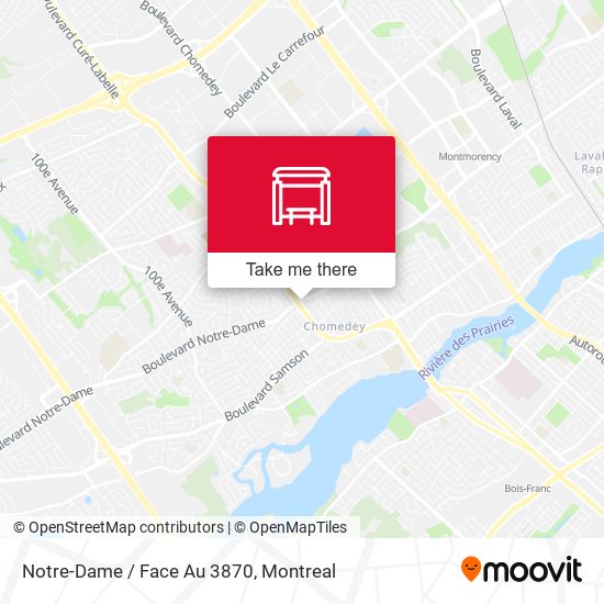 Notre-Dame / Face Au 3870 map