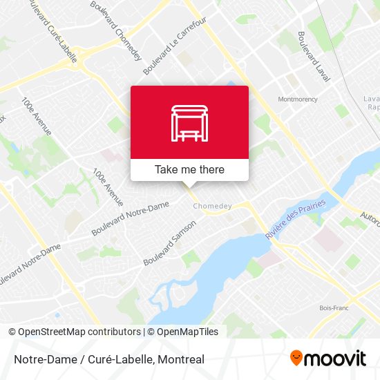 Notre-Dame / Curé-Labelle map
