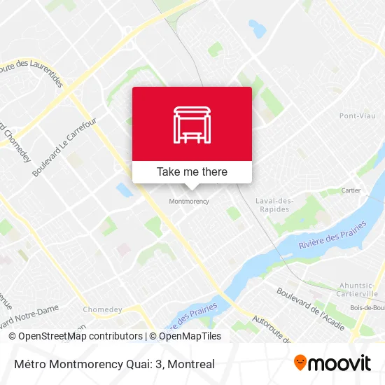 Métro Montmorency Quai: 3 map