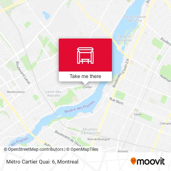 Métro Cartier Quai: 6 map