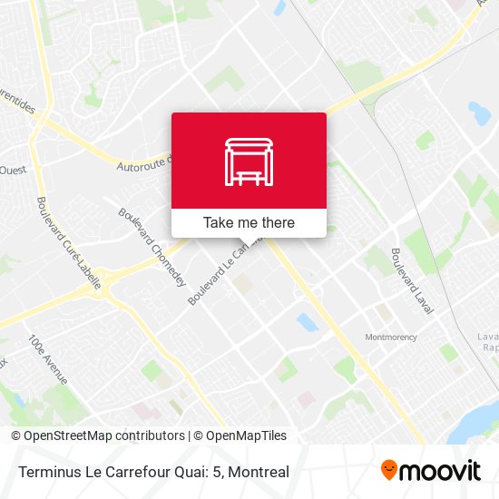 Terminus Le Carrefour Quai: 5 map