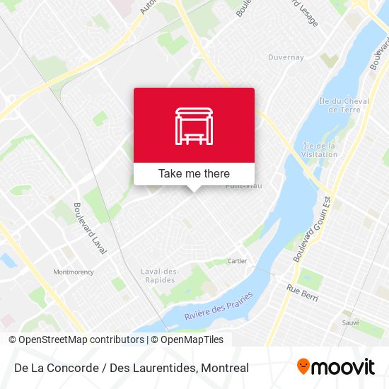 De La Concorde / Des Laurentides map