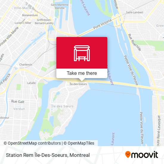 Station Rem Île-Des-Soeurs map