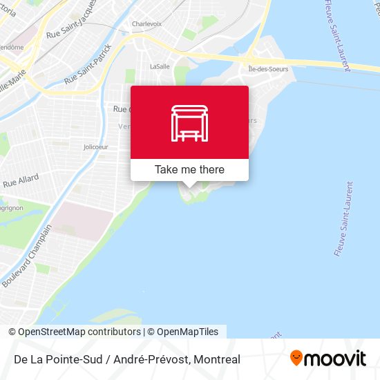 De La Pointe-Sud / André-Prévost map