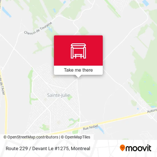 Route 229 / Devant Le #1275 map