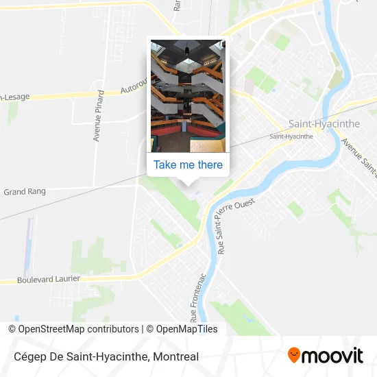 Cégep De Saint-Hyacinthe map