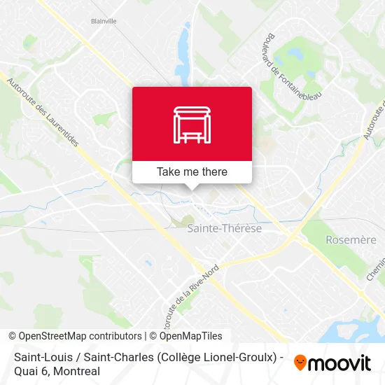 Saint-Louis / Saint-Charles (Collège Lionel-Groulx) - Quai 6 map