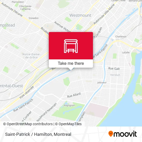 Saint-Patrick / Hamilton map