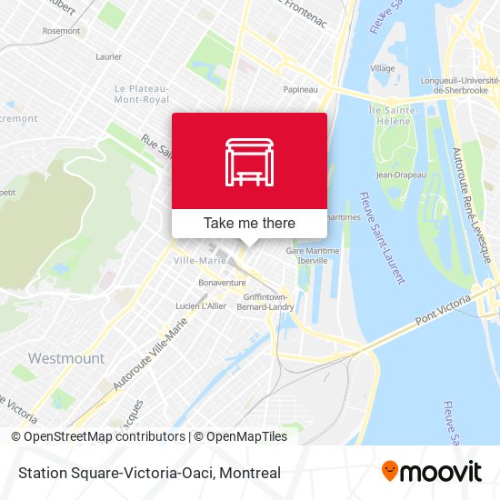 Station Square-Victoria-Oaci map