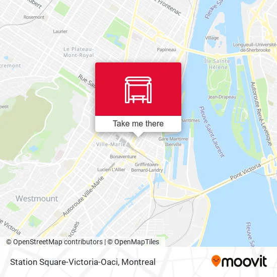 Station Square-Victoria-Oaci map