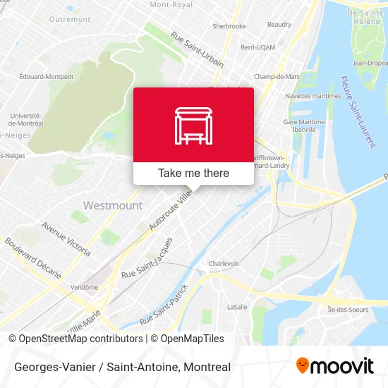 Georges-Vanier / Saint-Antoine map