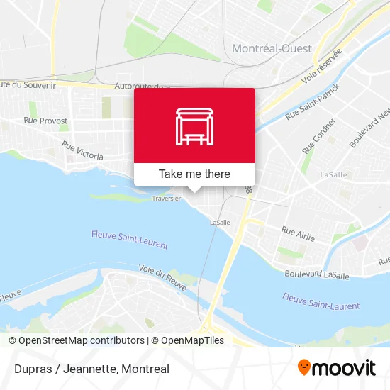 Dupras / Jeannette map