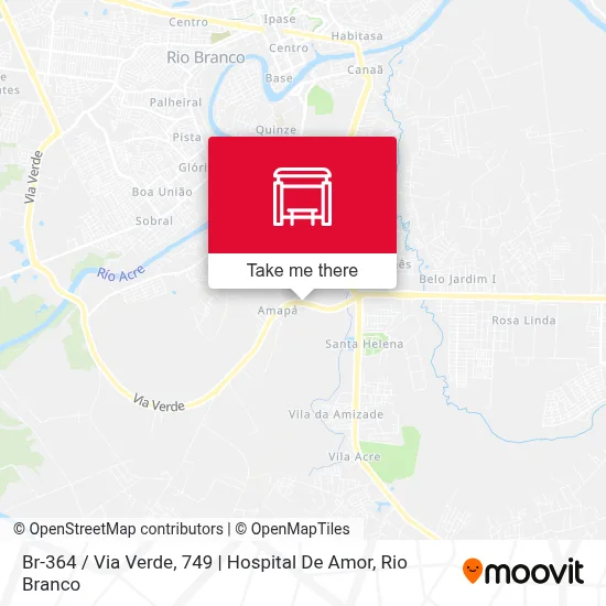Br-364 / Via Verde, 749 | Hospital De Amor map