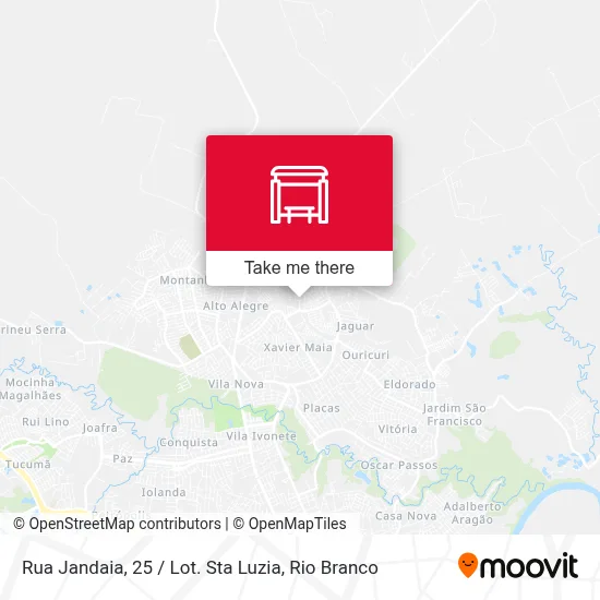 Rua Jandaia, 25 / Lot. Sta Luzia map