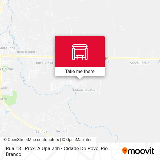 Rua 13 | Próx. A Upa 24h - Cidade Do Povo map