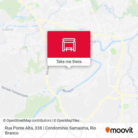 Mapa Rua Ponte Alta, 338 | Condomínio Samaúma