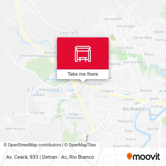 Av. Ceará, 933 | Detran - Ac map