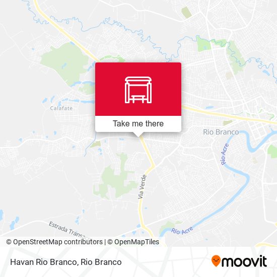 Havan Rio Branco map