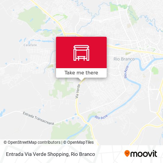 Entrada Via Verde Shopping map