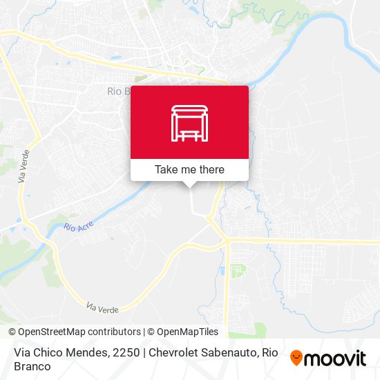 Mapa Via Chico Mendes, 2250 | Chevrolet Sabenauto