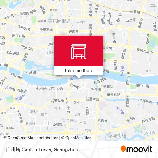 广州塔 Canton Tower map