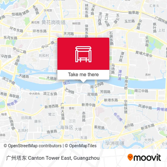 广州塔东 Canton Tower East map