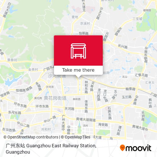 广州东站 Guangzhou East Railway Station map