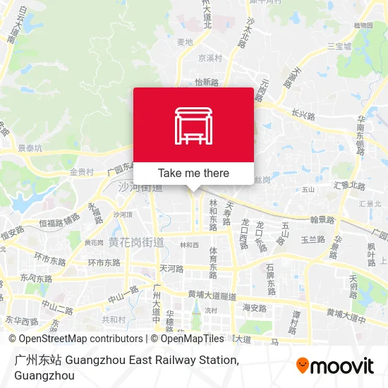 广州东站 Guangzhou East Railway Station map