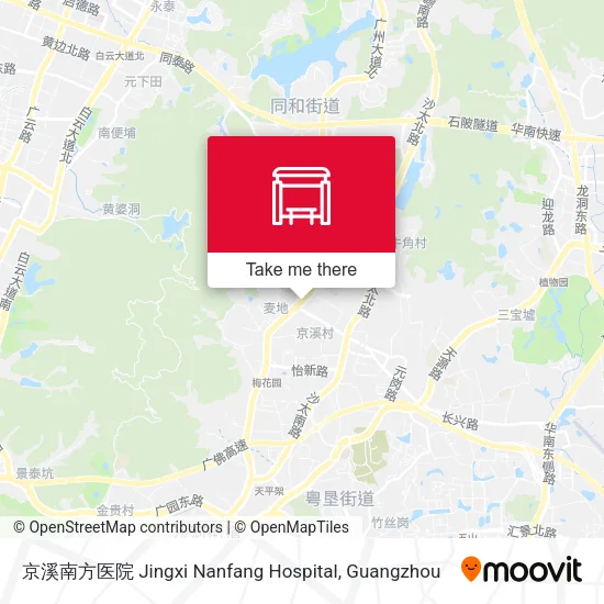 京溪南方医院 Jingxi Nanfang Hospital map