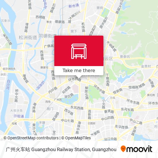 广州火车站 Guangzhou Railway Station map