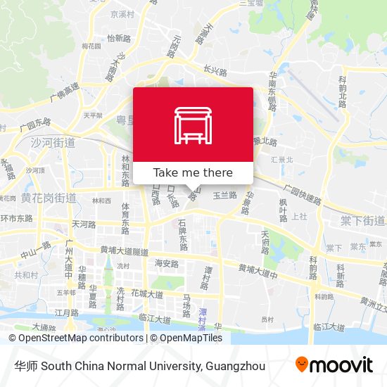 华师 South China Normal University map