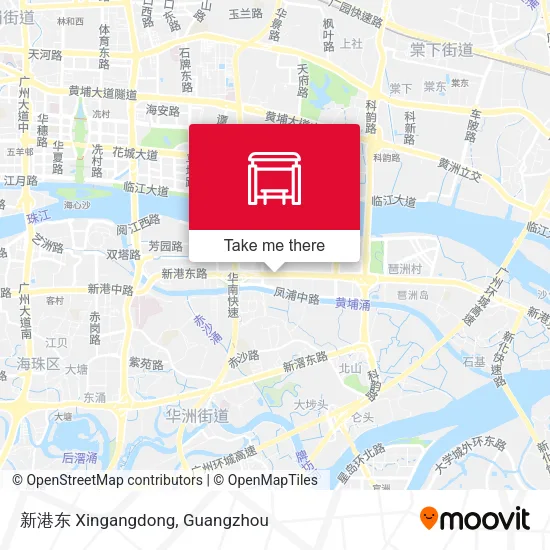 新港东 Xingangdong map