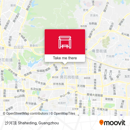 沙河顶 Shaheding map