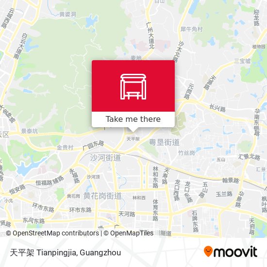 天平架 Tianpingjia map