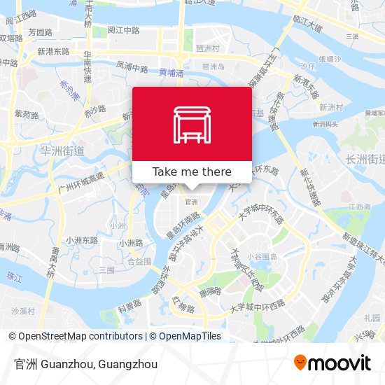官洲 Guanzhou map