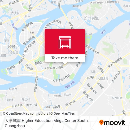 大学城南 Higher Education Mega Center South map