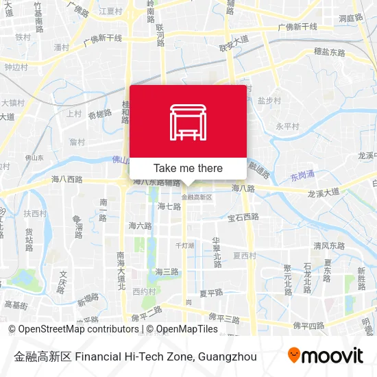 金融高新区 Financial Hi-Tech Zone map