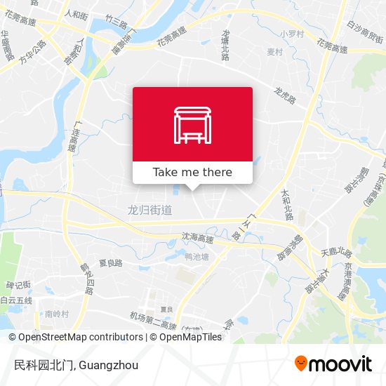 民科园北门 map