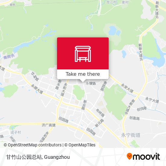 甘竹山公园总站 map