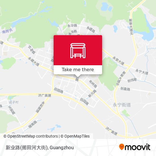 新业路(摇田河大街) map